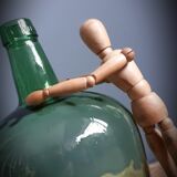 Demijohn 5 L clear green