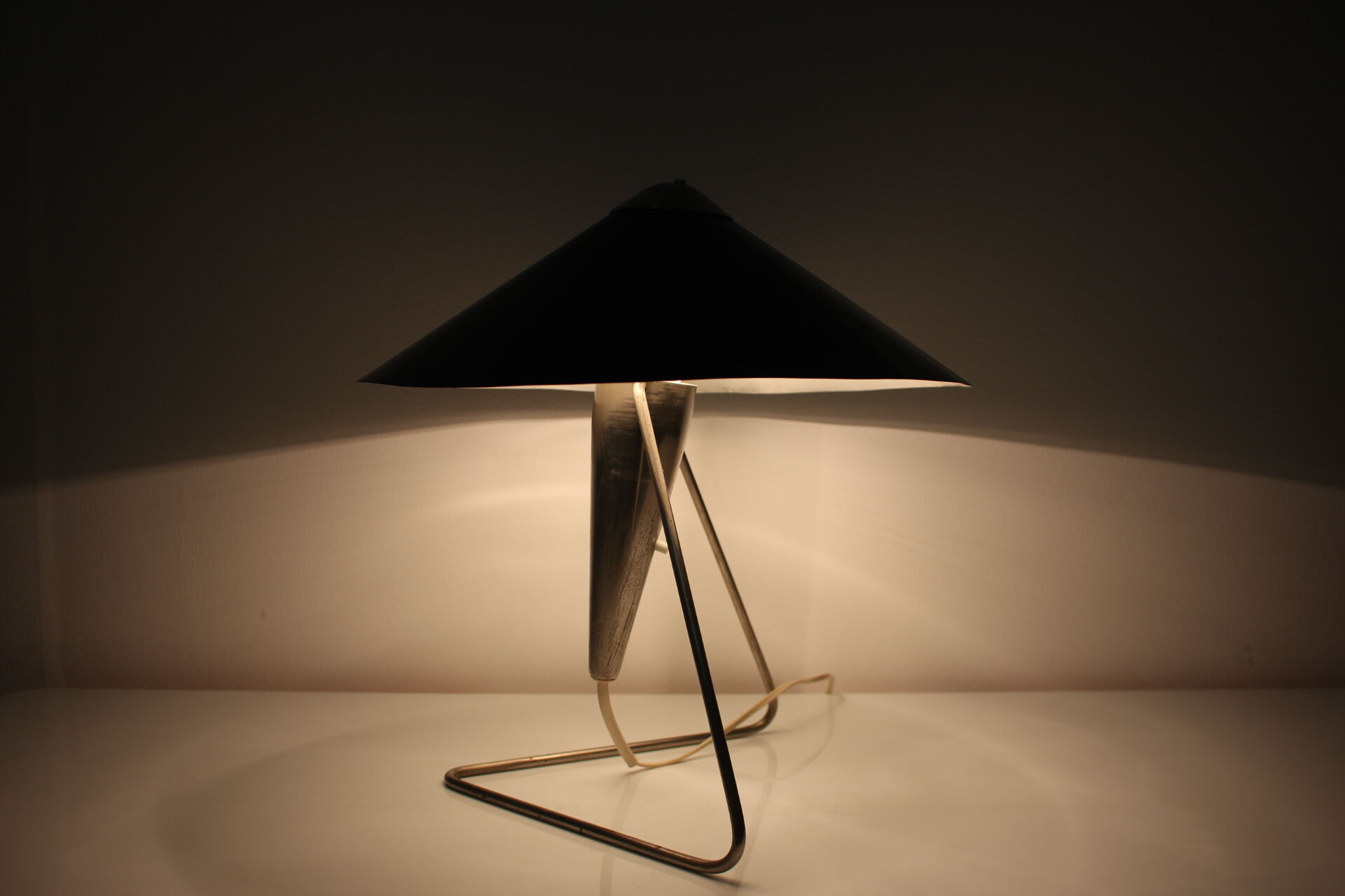 Metal Table Light by Helena Frantova for Okolo, 1960's