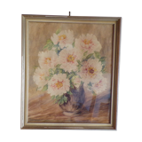 Aquarelle nature morte bouquet de fleurs