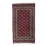 Vintage Uzbek Bukhara rug 122' x 213' 1960s - 1C1227