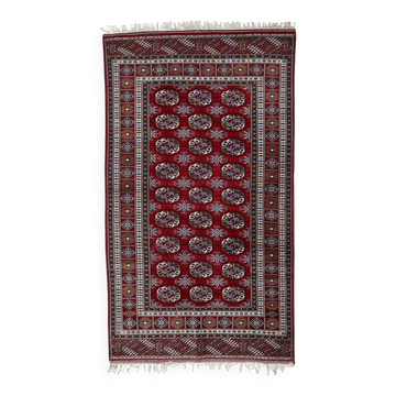 Vintage Uzbek Bukhara rug 122' x 213' 1960s - 1C1227