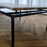 1950s coffee table in marble and metal