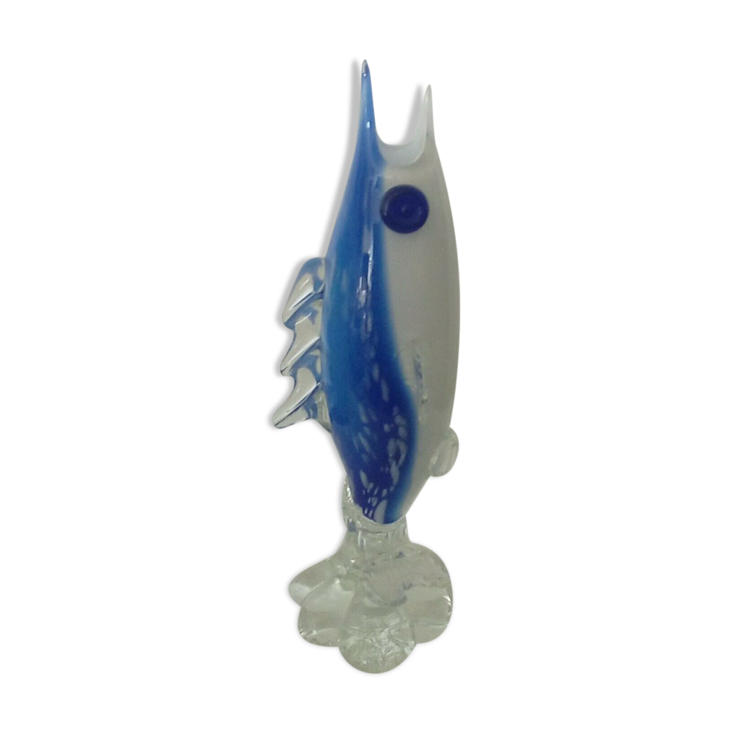 Soliflore vase in Murano fish glass