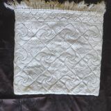 White cotton bedspread, Old crochet bedspread
