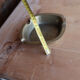 Vintage ashtray in solid brass