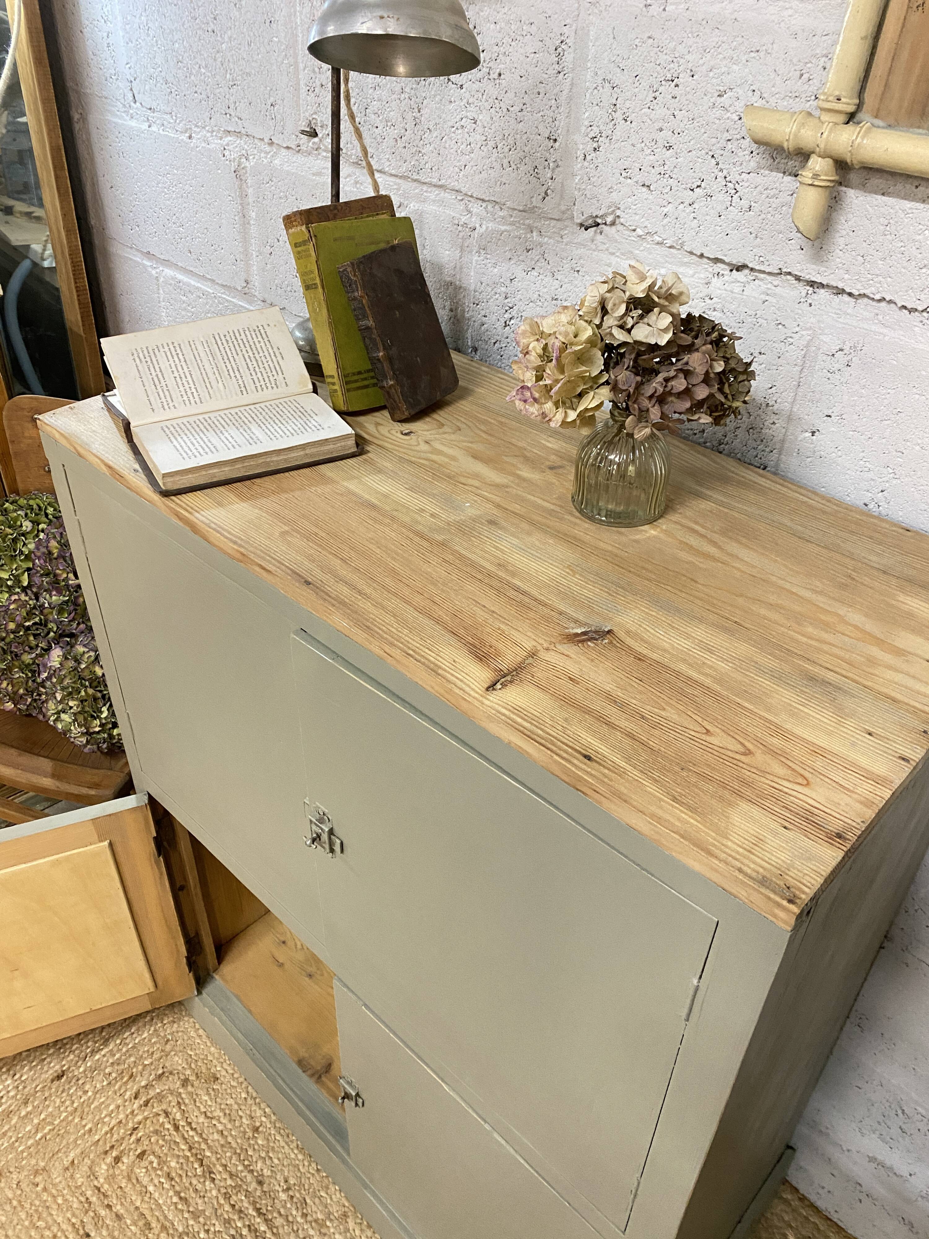 renovated antique sideboard - china cabinet