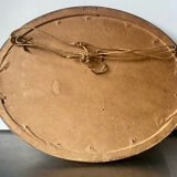 Cadre ovale en bois antique 32 cm x 25 cm