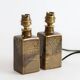 Two glazed ceramic lamps – Signature to be identified – 1960s