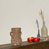 Vintage 70s shell vase