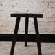Tabouret tripode de vacher demi lune