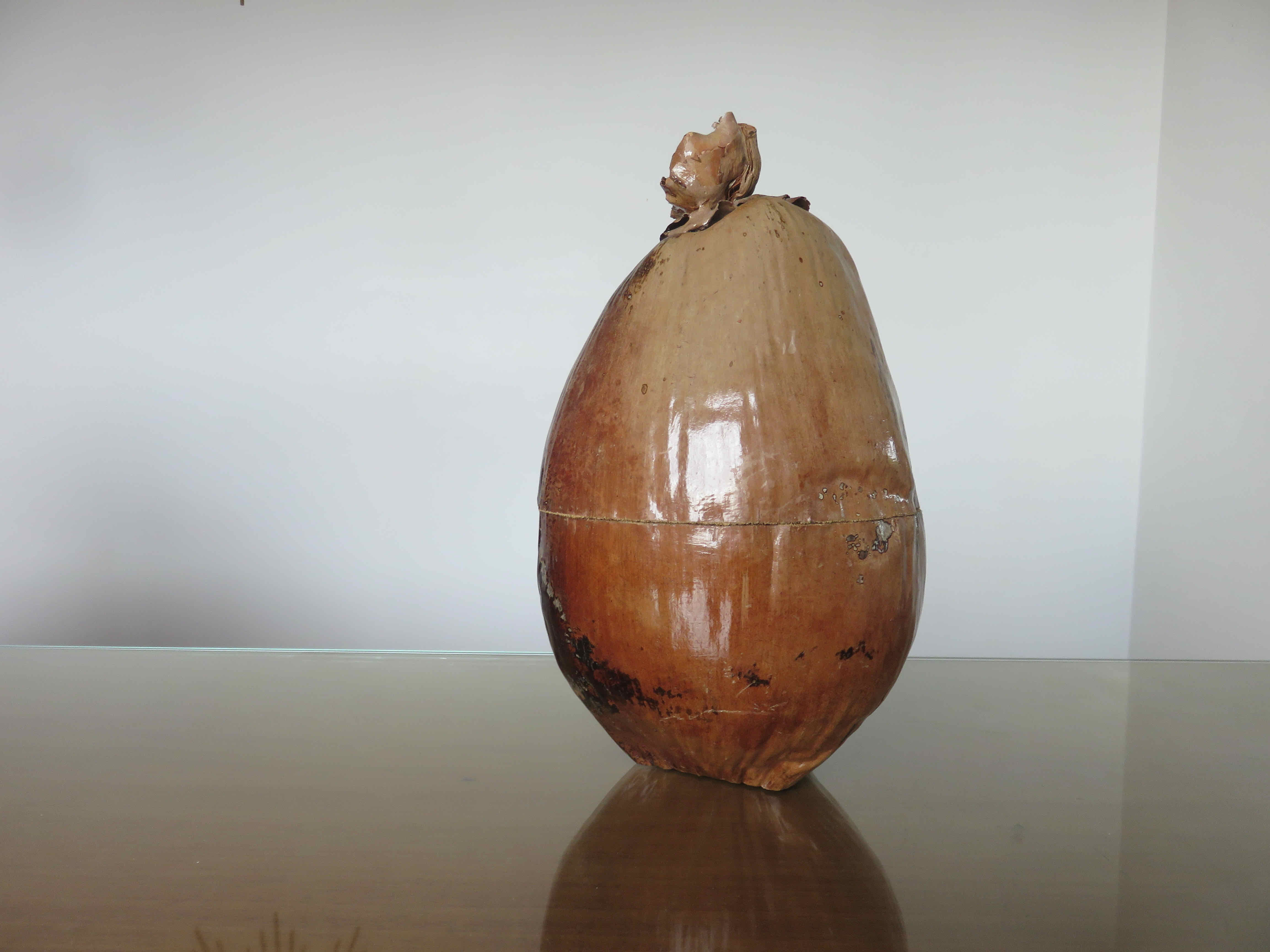 Naturalized coconut ice bucket 1970