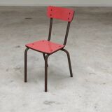Pink Formica children's chair