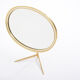 Miroir de Table Ovale Mid-Century Moderne en Laiton par Vereinigte Werkstätten