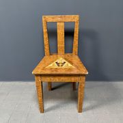 Set of 2 painted Swedish chairs