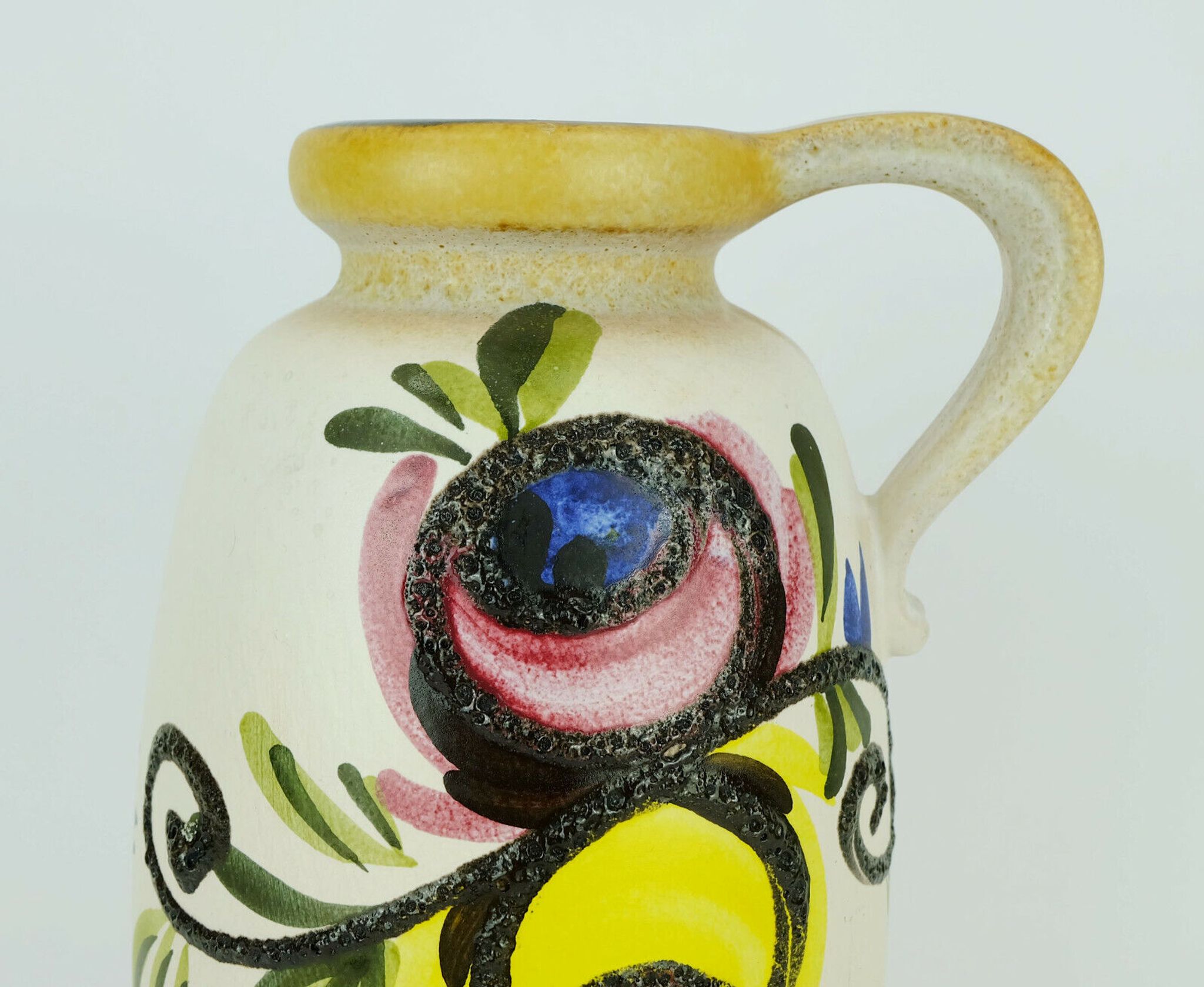 Scheurich vase colorful fat lava flower decor model 484-27