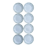 Set of 8 small plates from Creil and Montereau