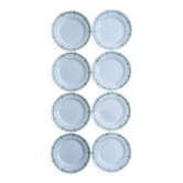 Set of 8 small plates Creil and Montereau