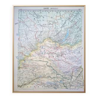 Mongolia, Asia. Geographical map printed in 1900.