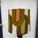 Brutalist Carved Wood Floor Lamp