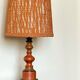 Lampe en bois tourné 1970’s.