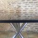 Vintage table roche bobois chrome and glass