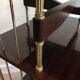 Rotating bookcase cabinet in mahogany and brass