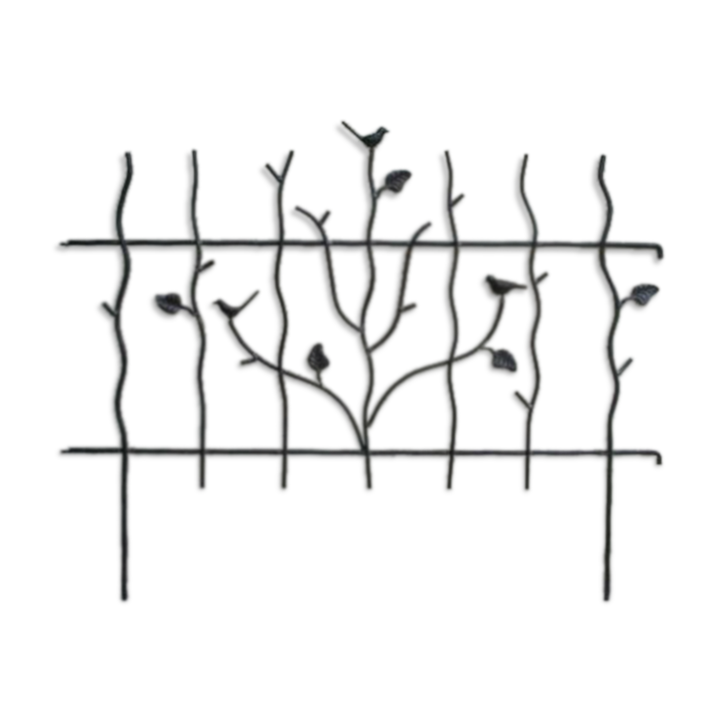 Garden barrier with birds