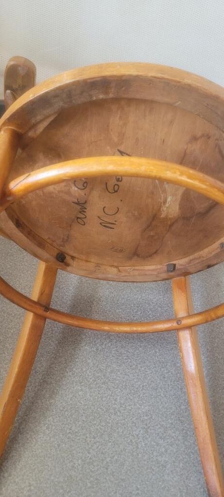 Wooden office bistro armchair