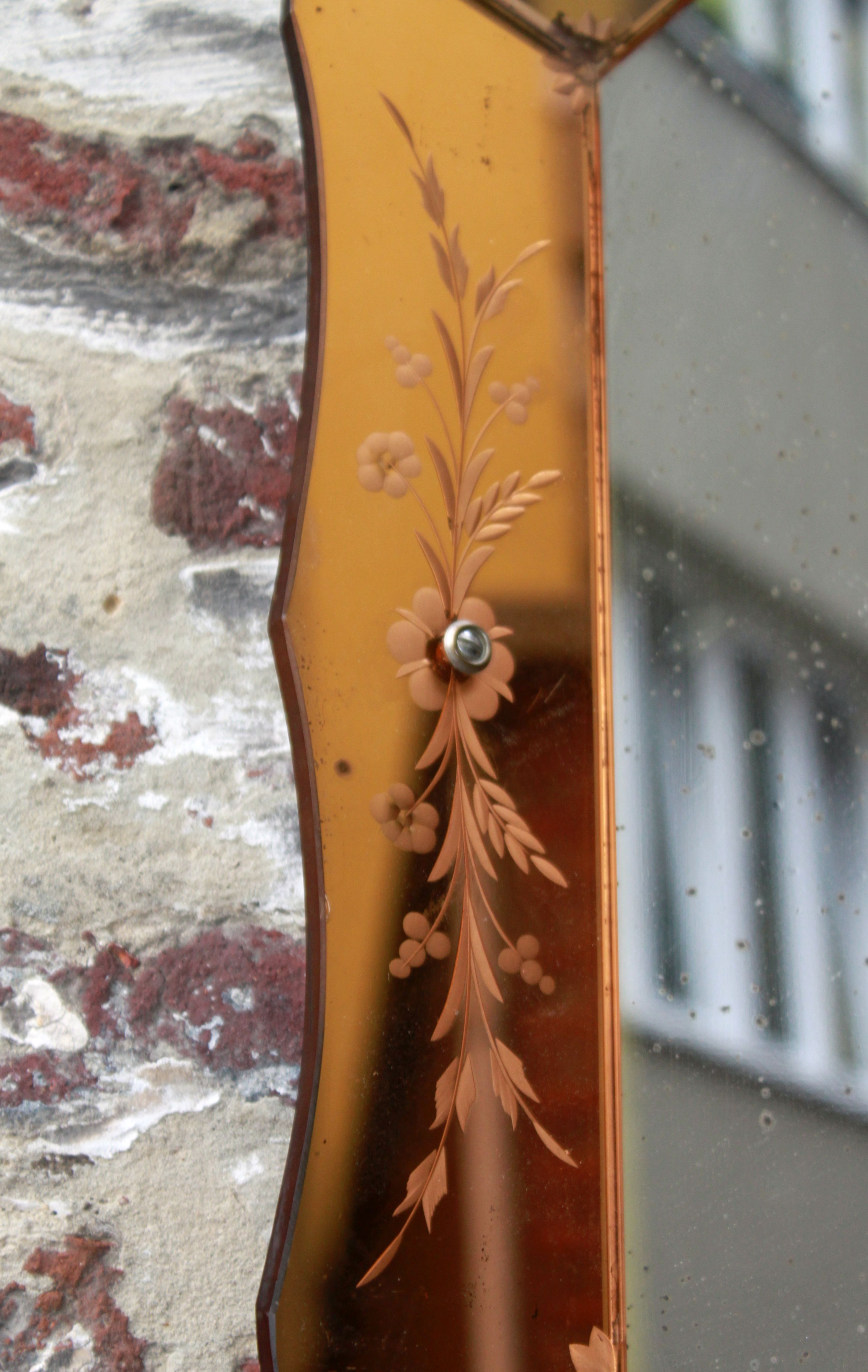 Octagonal Venetian Mirror, 50's