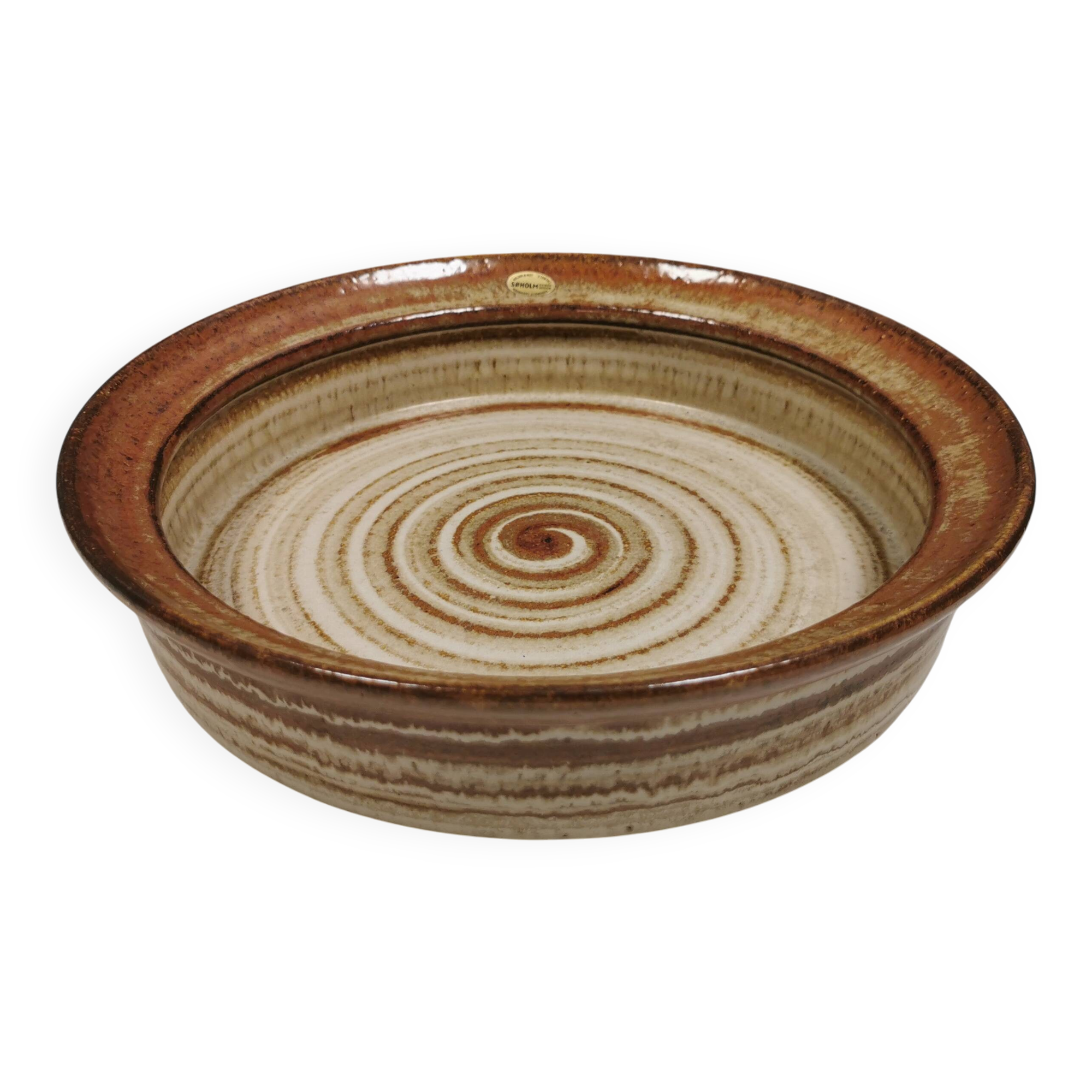 Large ceramic dish from Danske Søholm 1970-80s.