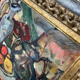 HST painting Jean RENAUT (1905-1979) "Still life with oranges and lemons" frame