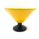 Vase conique jaune, style postmoderne, Italie années 1980