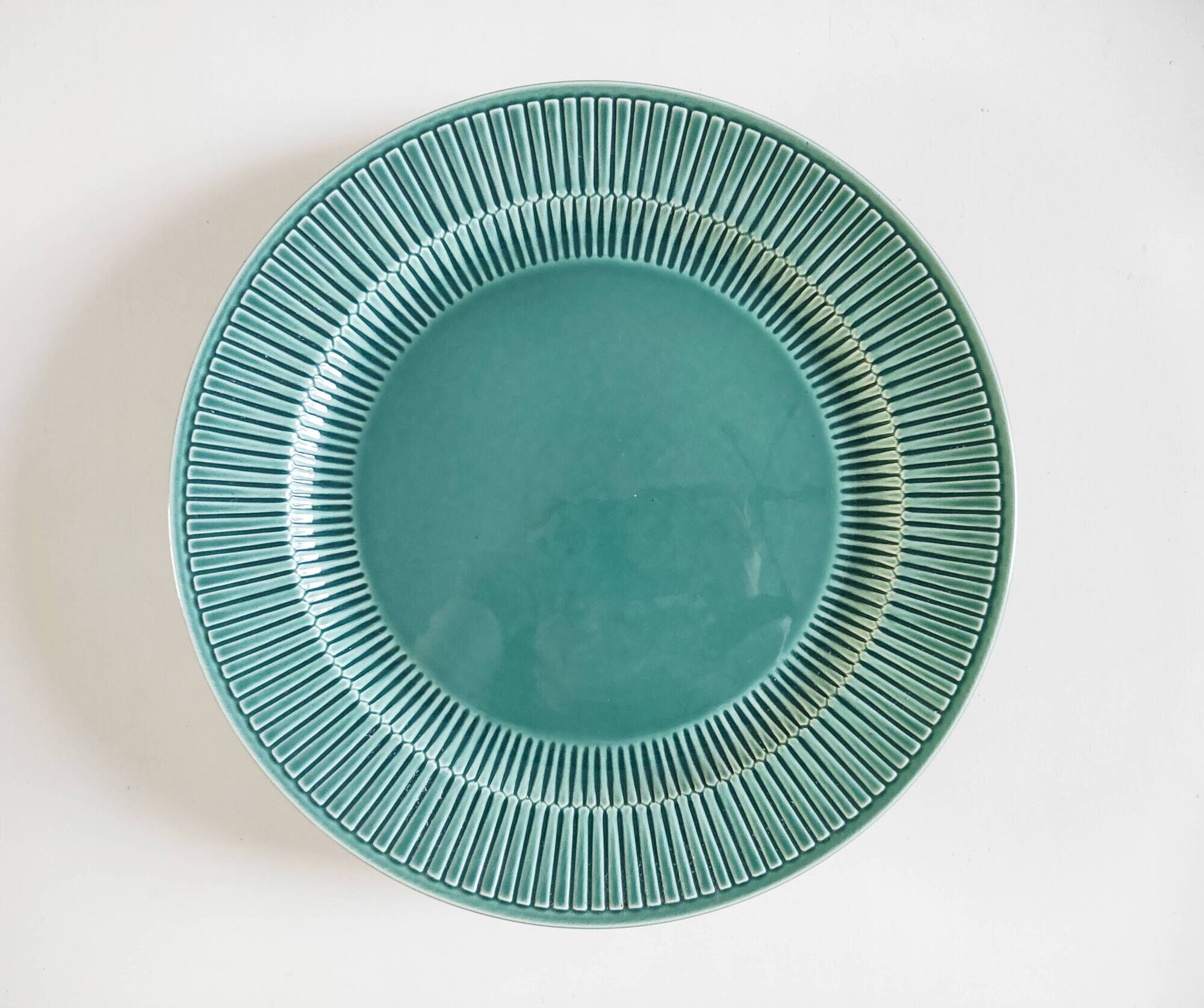 Royal Boch green earthenware dish 31 cm