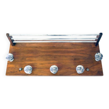 Wall Coat/hat Rack In Bauahus Style, 1950s