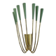 No.1 large 54cm stilnovo style brass theatre wall light sconce, italy, 1950