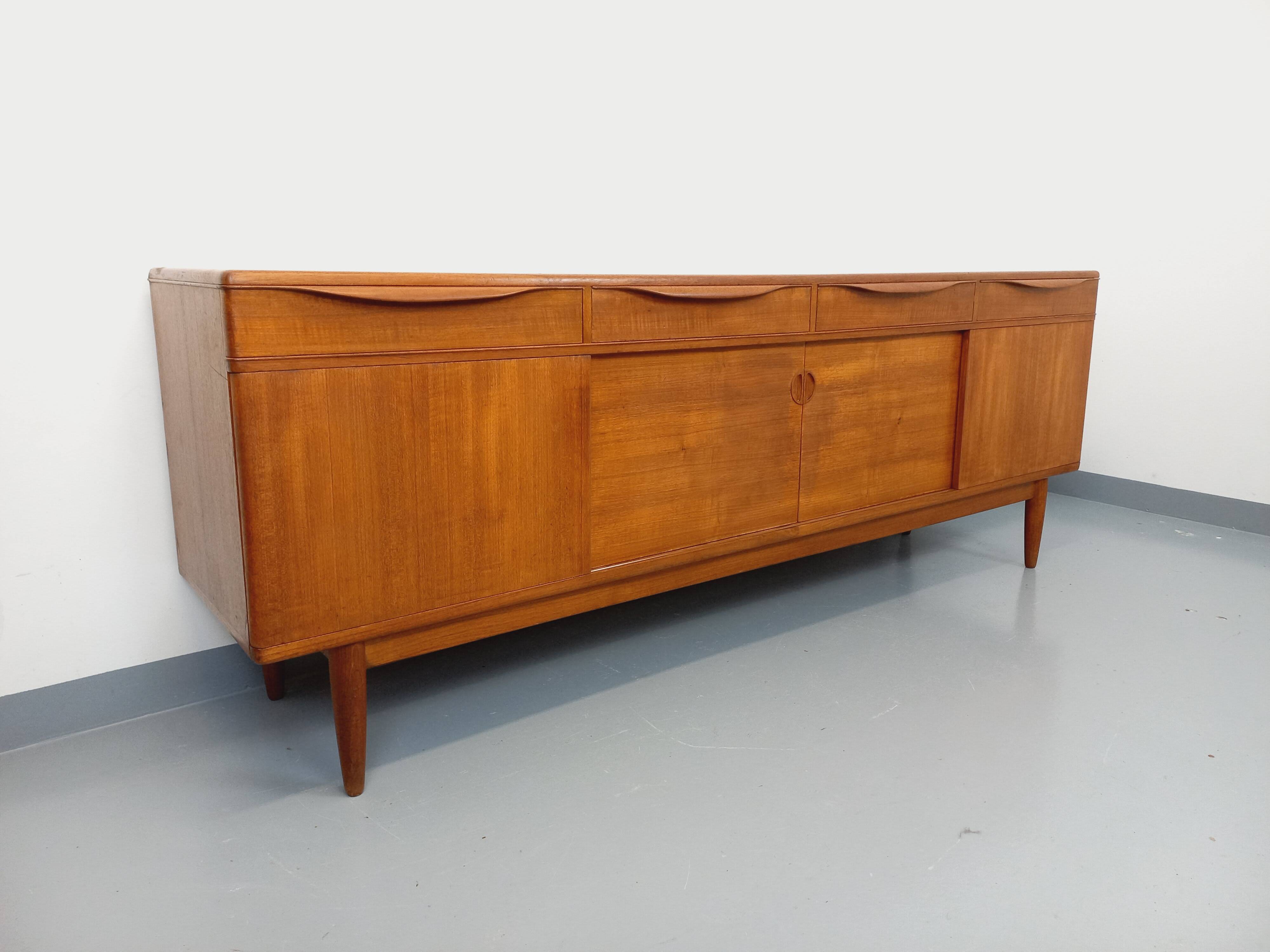 Vintage Scandinavian teak sideboard from the 60s, Johannes Andersen for Samcom