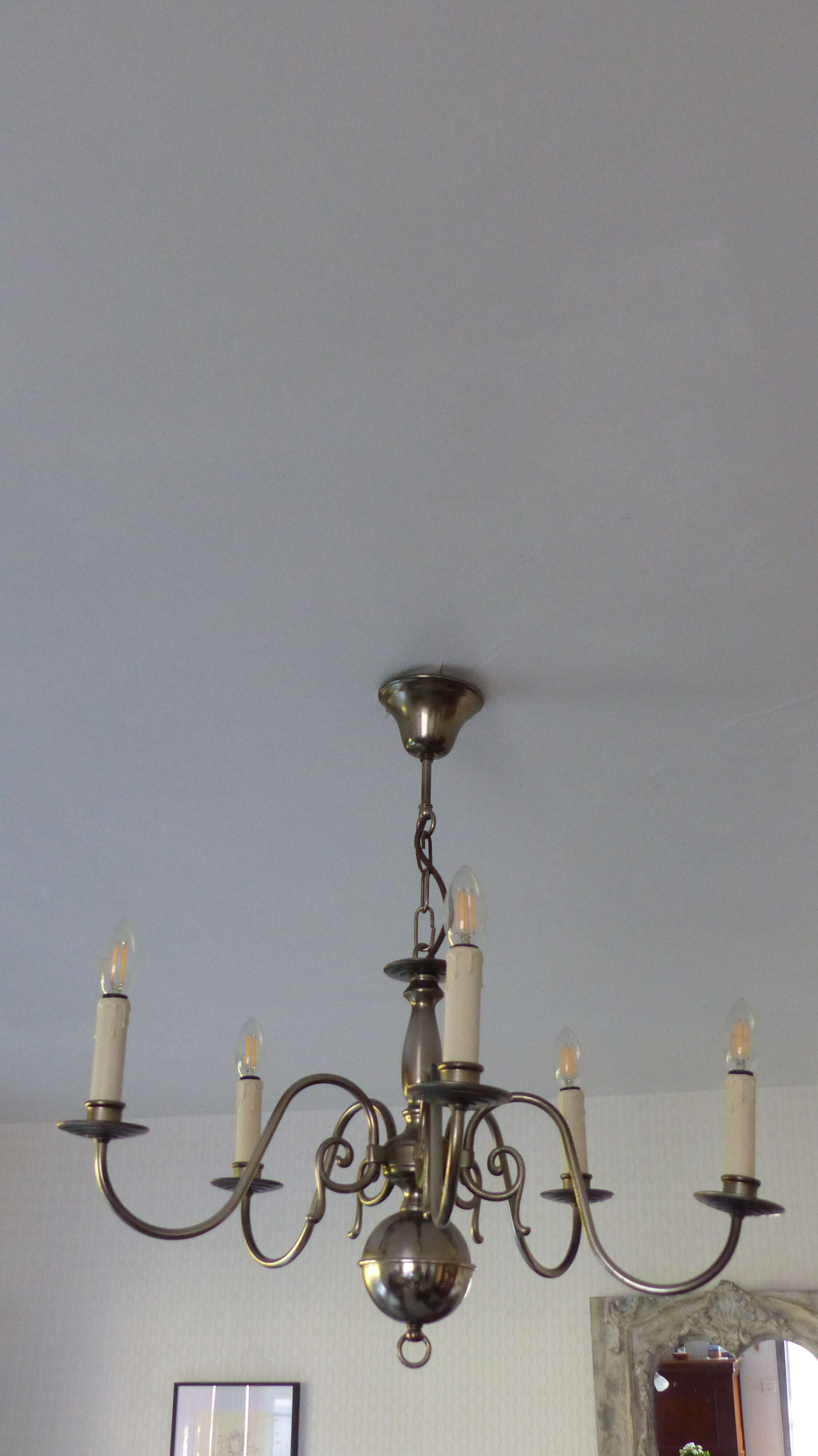 Tin chandelier