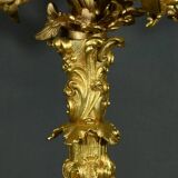 Bronze Candelabra, after J-A. Meissonnier, Rococo style, Napoleonic era