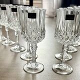 Lot 12 verres à pieds cristal d’ arques neufs « Longchamp »