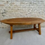 Solid wood coffee table, tree trunk