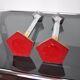 Pair of brutalist candlesticks by david marshall, 1980, spain
