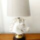 Art Deco crackled ceramic horse lamp
