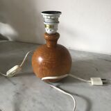 Vintage wooden ball bedside lamp