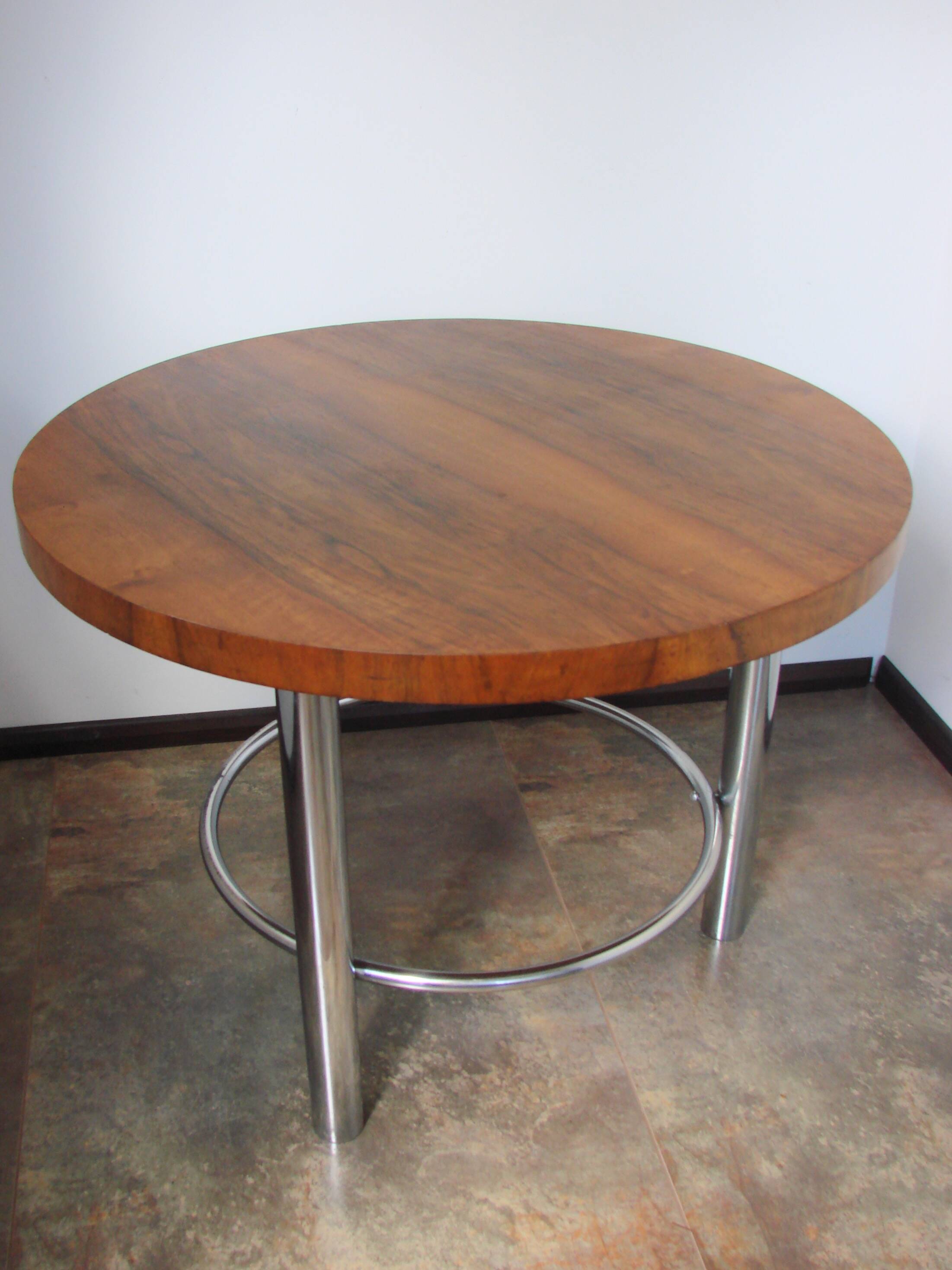 Table basse Bauhaus par Robert Slezák, années 1930