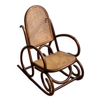 Bent wood children's rocking chair