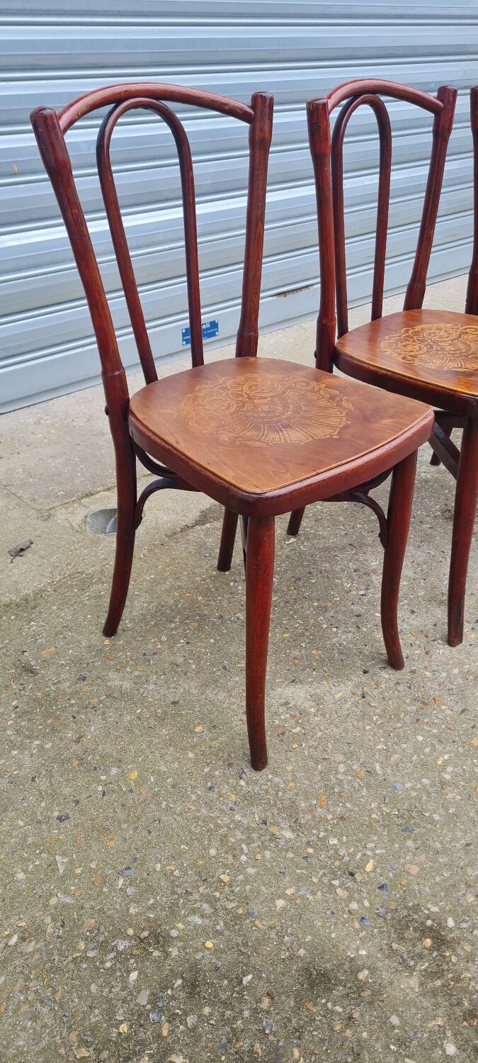 Set of 6 Fischel and EV bistro chairs