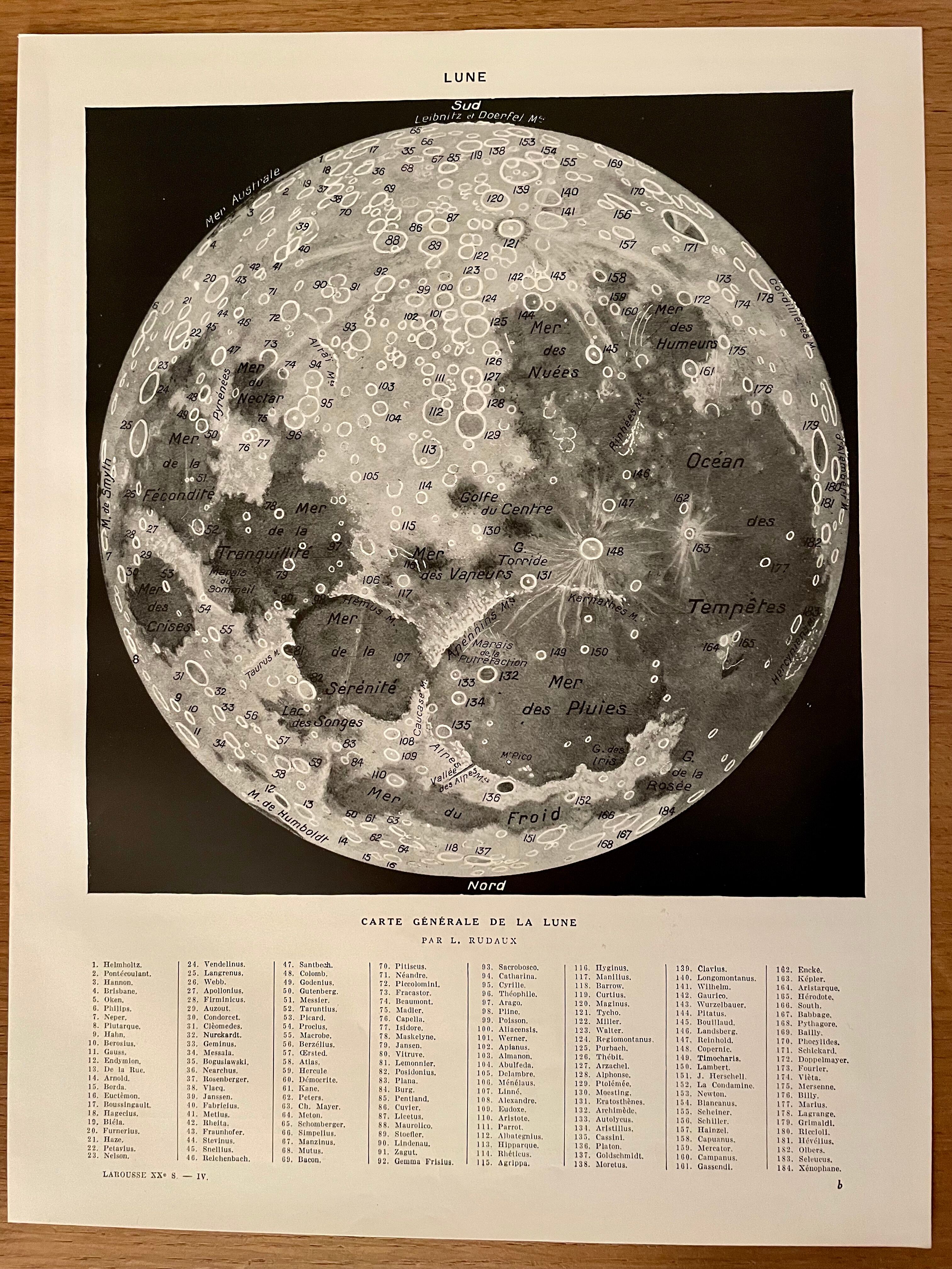 Photographic plate on the moon - 1930