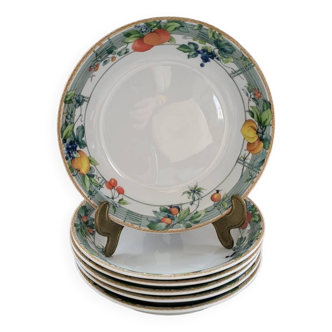 Lot de 6 assiettes creuses wedgwood eden