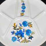 Assiettes compartimentées faïence de St Amand