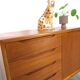 Teak Deens dressoir met lades vintage